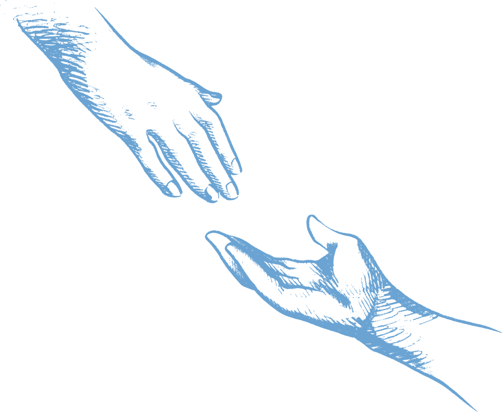 Reaching Hands Icon